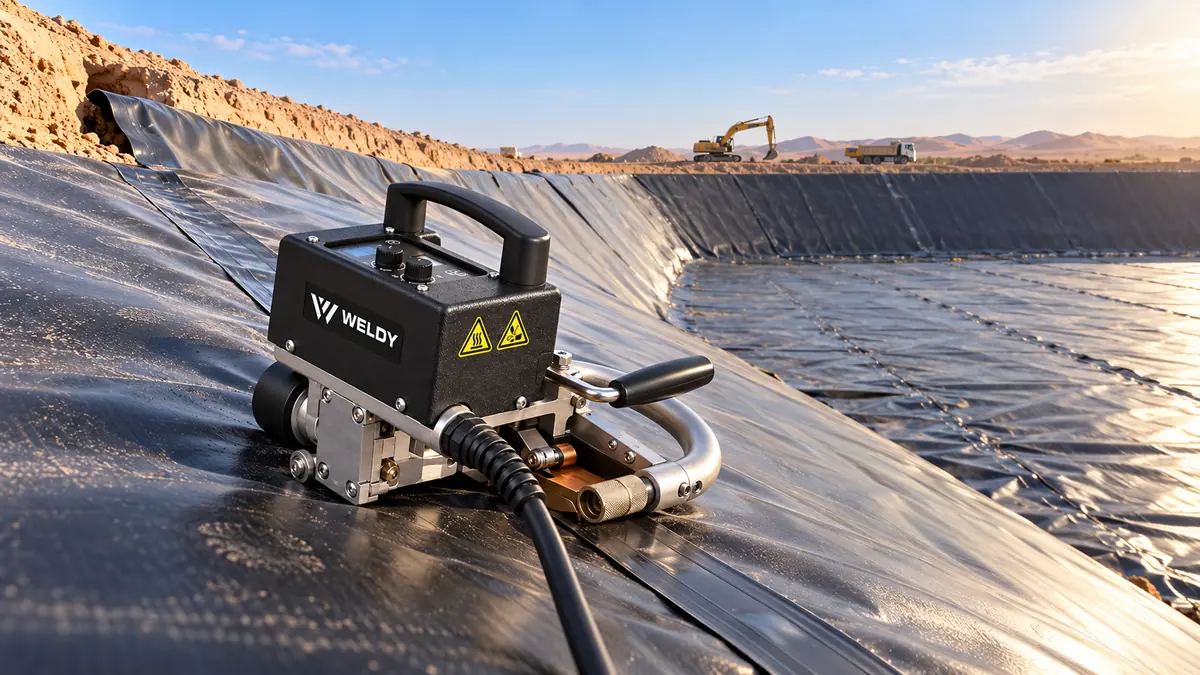 Pond & Lagoon Liner Installation in the UAE: The Welding Stage